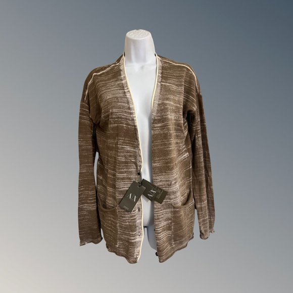 A/X Armani Exchange Cotton Cardigan with Pockets Retro Grunge NWT sz S - Picture 6 of 11